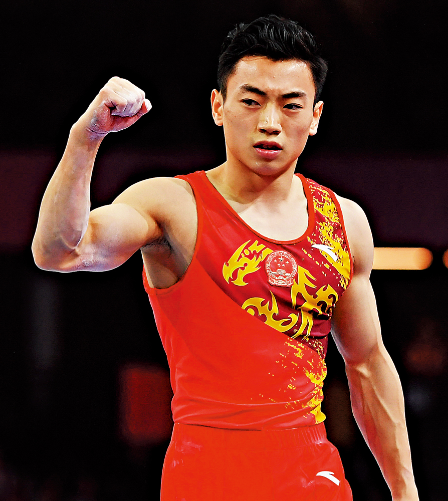 　　圖：中國男子體操名將鄒敬園