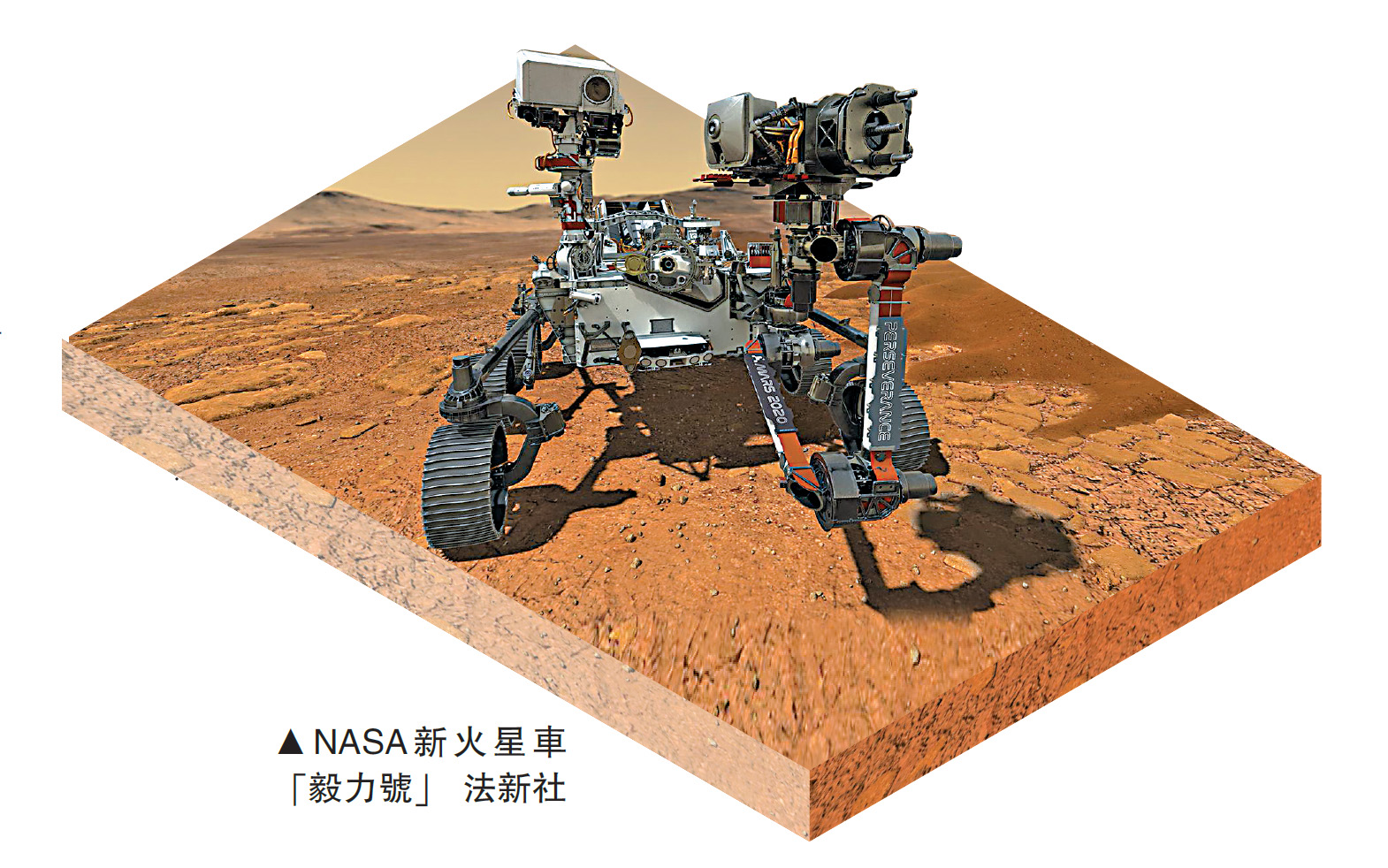 　　圖：NASA新火星車「毅力號」\法新社