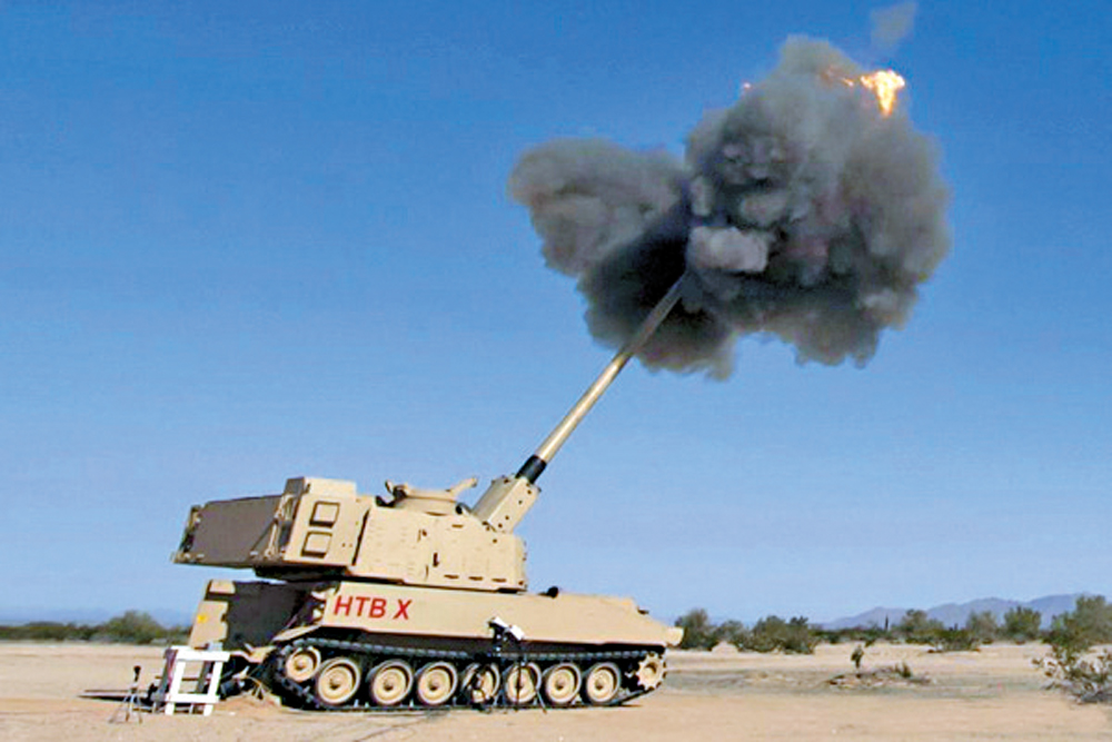 　　圖：XM1299型自行榴彈炮裝有自動裝彈機，實際射速達到10發／分\網絡圖片