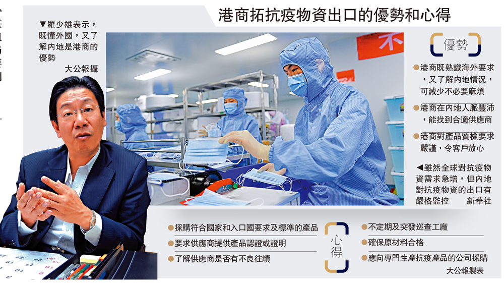 　　圖：羅少雄表示，既懂外國，又了解內地是港商的優勢\大公報攝