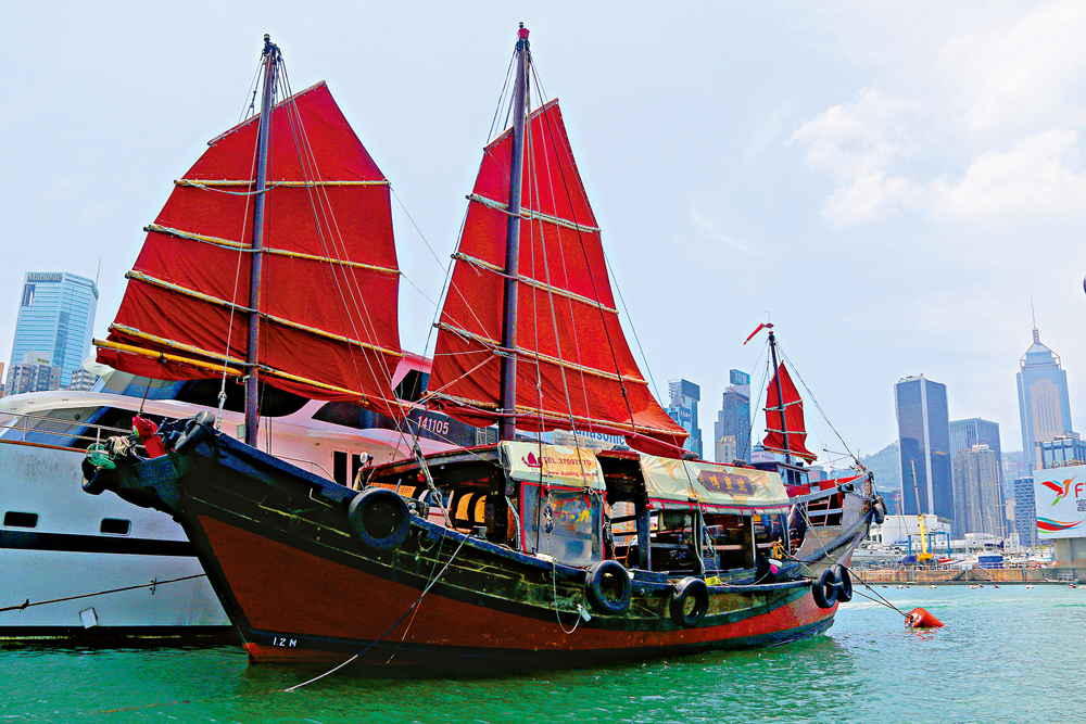 　　圖：鴨靈號是本港唯一仍航行的中式帆船，是世界十大古船之一
