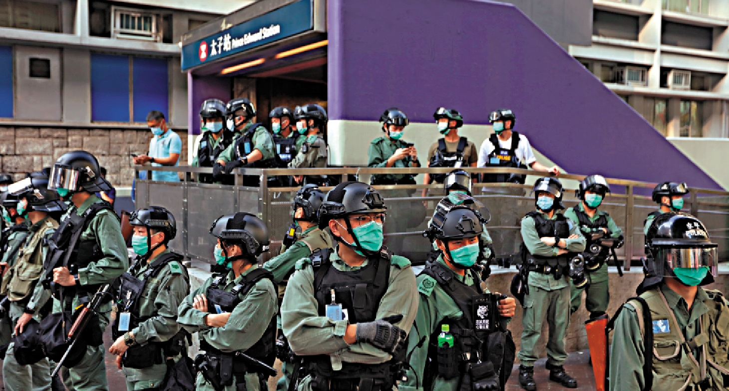 　　圖：警方已部署重整六千防暴警力，應對黑暴捲土重來