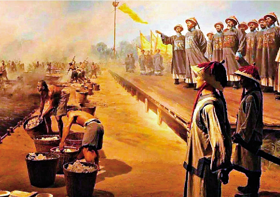 　　圖：林則徐「虎門銷煙」維護了中華民族的尊嚴和利益