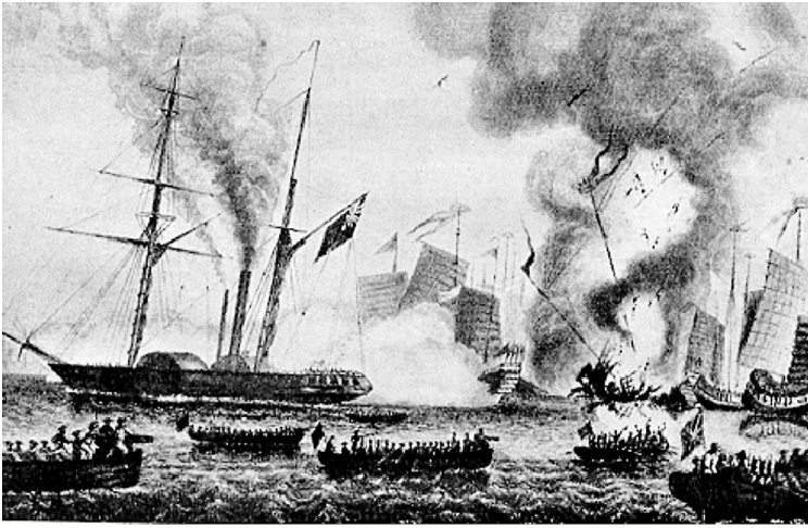 　　圖：英國教科書對鴉片戰爭這一歷史事件隻字不提