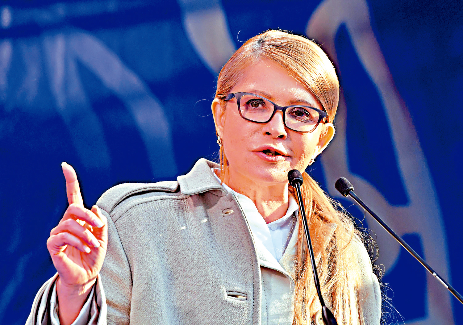 　　圖：烏克蘭前總理、烏克蘭祖國黨主席季莫申科支持港區國安法