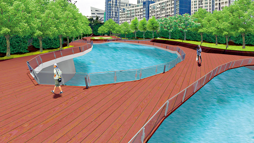 　　圖：規劃中的石硤尾公園地下蓄洪池採用開放式設計\模擬圖