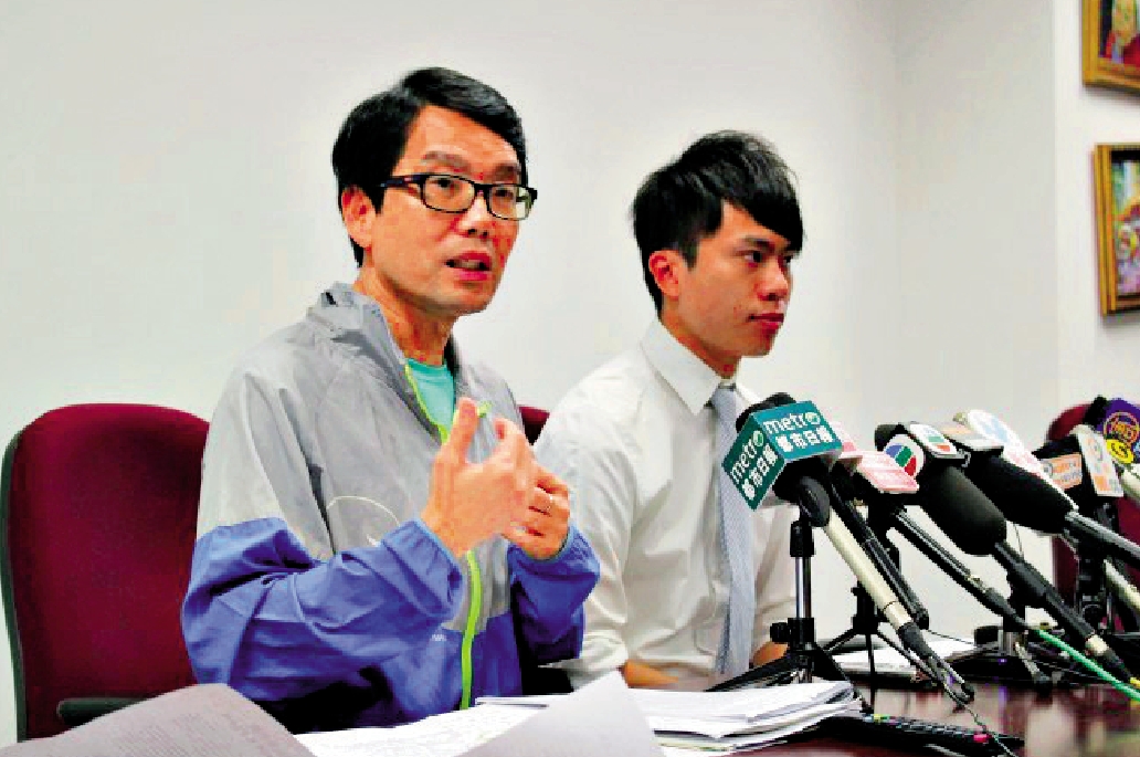 　　圖：黃偉賢積極培育縱暴政棍，民主黨鄺俊宇便是他的徒弟，兩人一起在元朗區挑動事端