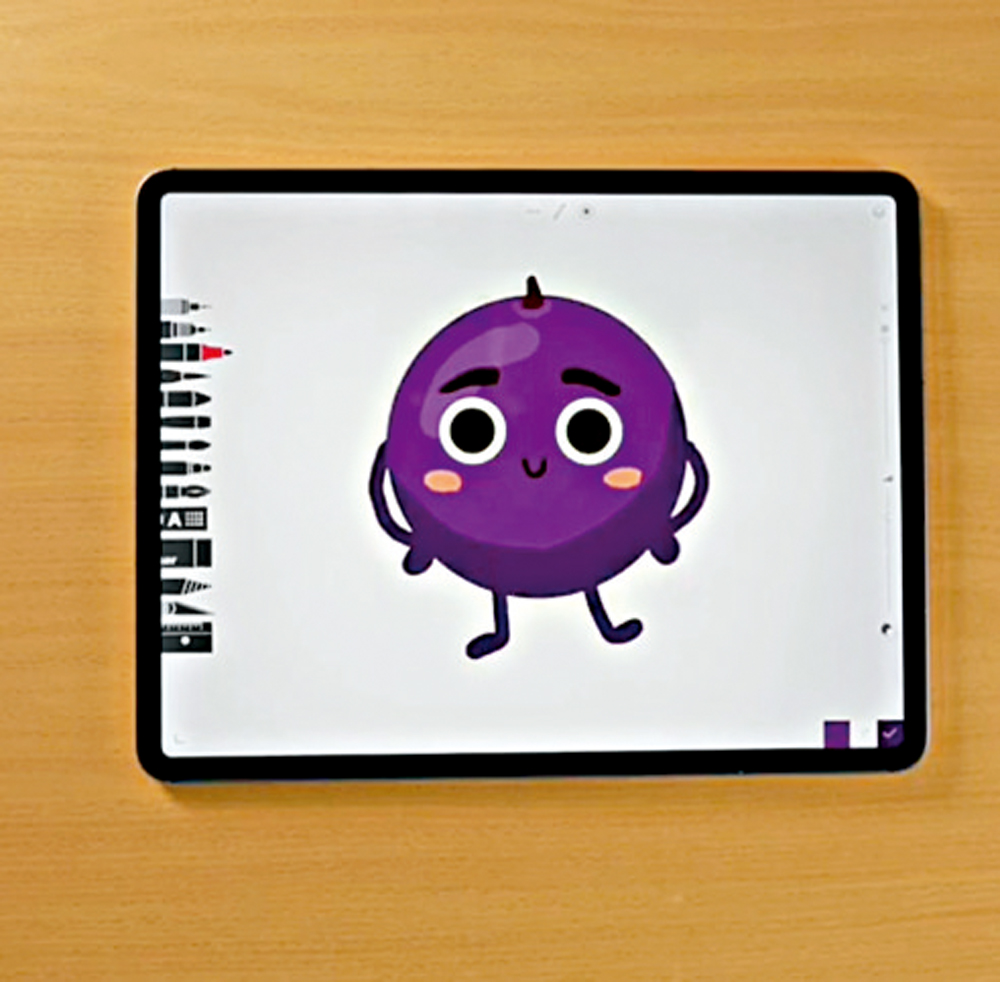 　　圖：警察公共關係科設計了防騙吉祥物「提子」，解釋騙徒手法避免受害人誤墮騙局