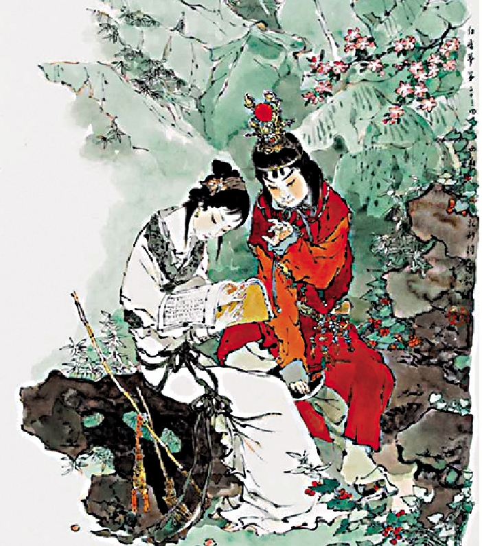 　　圖：戴敦邦所繪的《紅樓夢》人物/作者供圖