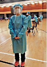 　　圖：廖姑娘說，這樣大型的聯合行動機會好少有，對自己來說是一個好好的體驗