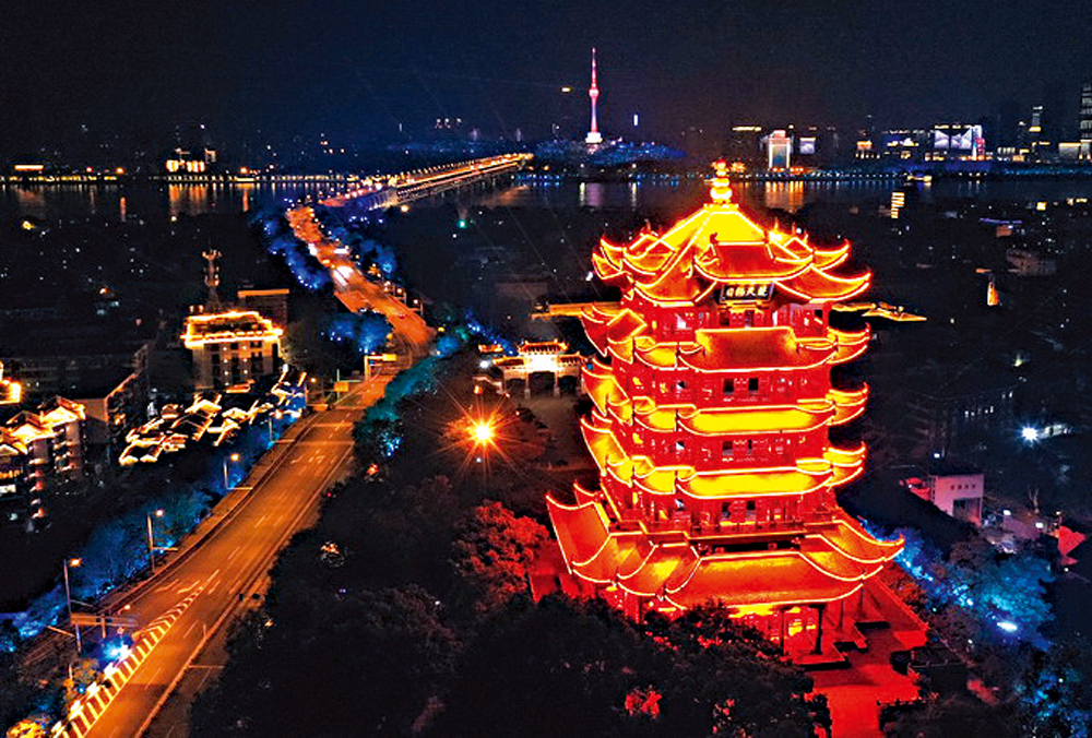 　　圖：國慶中秋期間，武漢地標黃鶴樓將開放夜間遊覽\網絡圖片