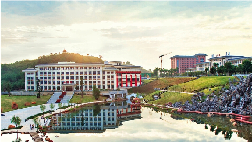 　　圖：廣西中醫藥大學以中醫藥學科為主，與理、工、管等多學科協調發展