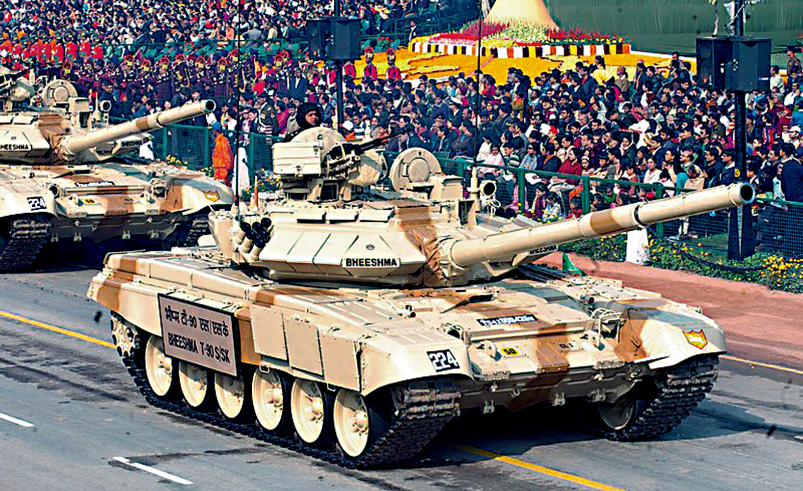 　　圖：T-90是印度陸軍現役最強主戰坦克\資料圖片