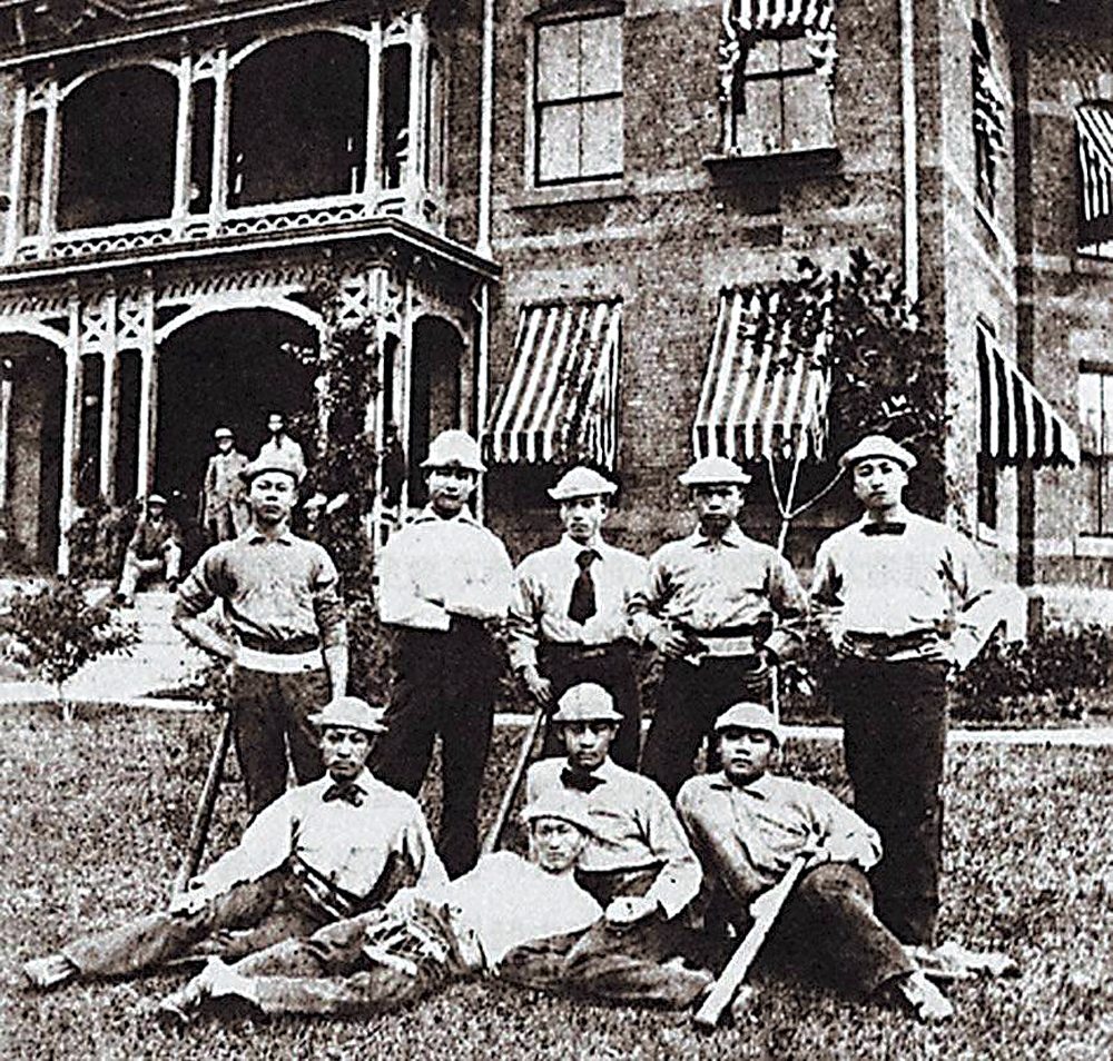 　　圖：早年留學生在美國的校園生活