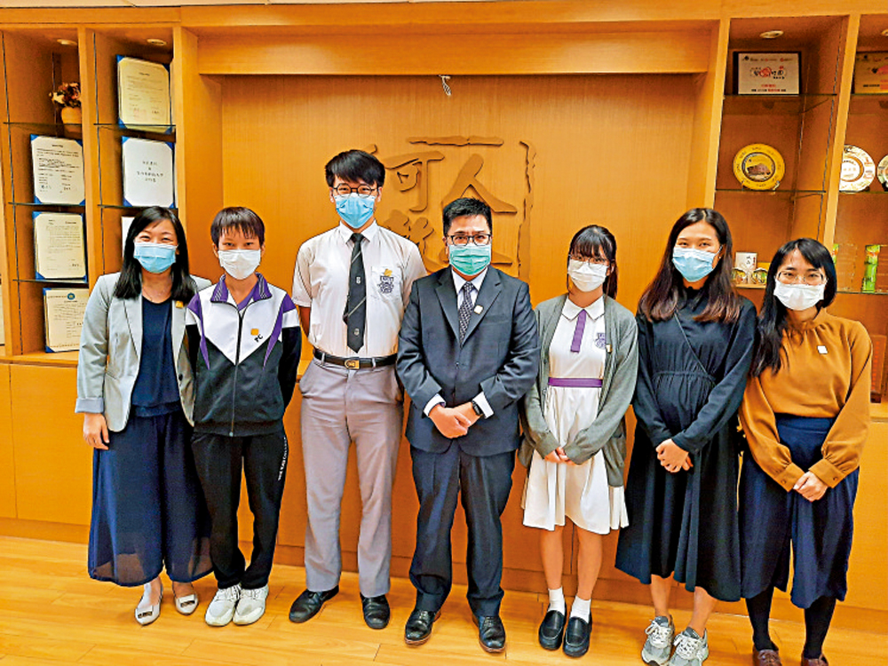 　　圖：黃頴東建議港校可與內地姊妹學校作配對式交流，例如與推動STEM學校配對 　　　　