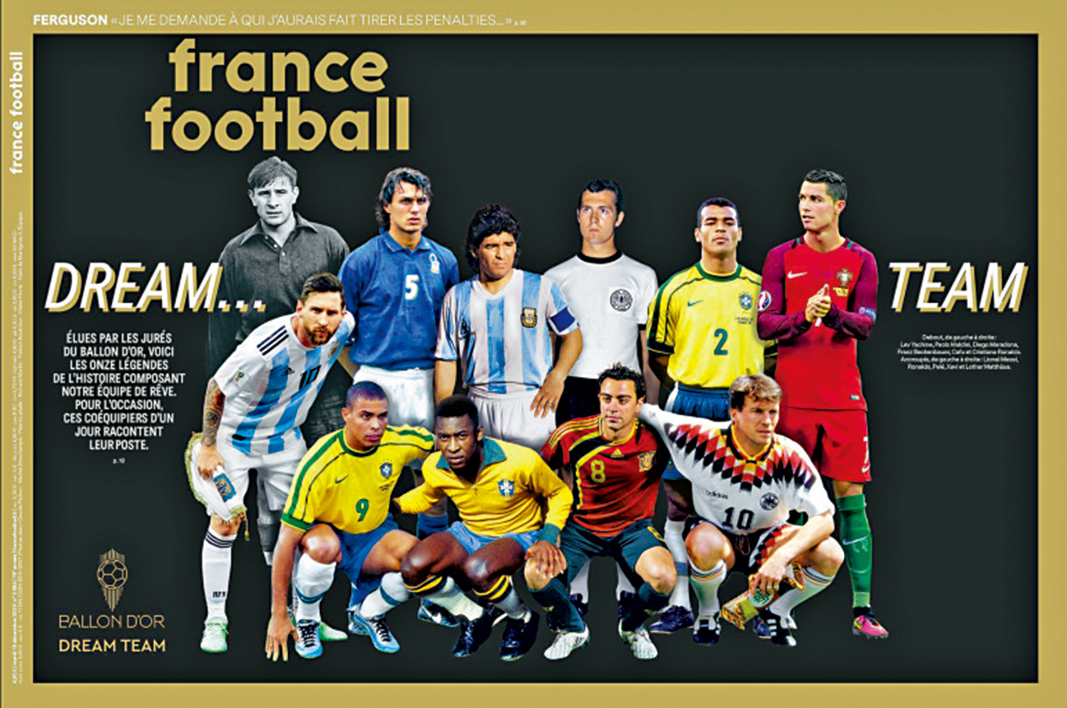 　　圖：《法國足球》夢之隊名單揭盅