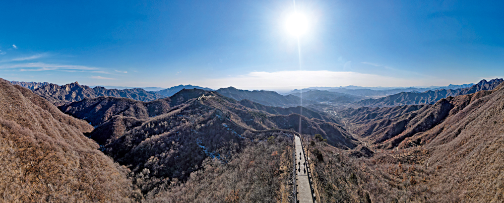 　　圖：阿毛想將這幅照片命名為《長城之師》。\受訪者供圖