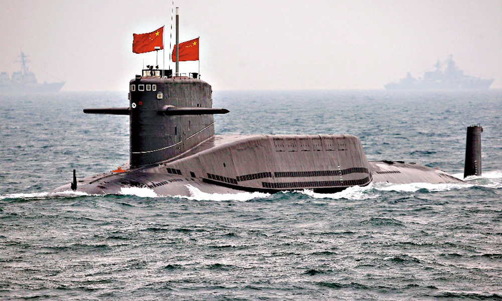 　　圖：作為海軍現役戰略核潛艇，094A型將首先承載巨浪-3發射任務。　　 