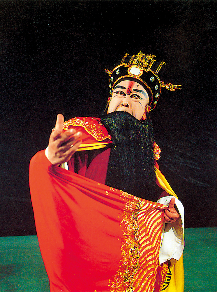 　　圖：尚長榮多齣名作都是在天蟾演出。圖為尚長榮在《曹操與楊修》飾演曹操。