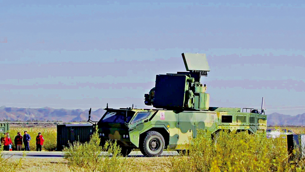 　　圖：紅旗-17AE可在運動行進中用雷達搜索空中目標。\視頻截圖