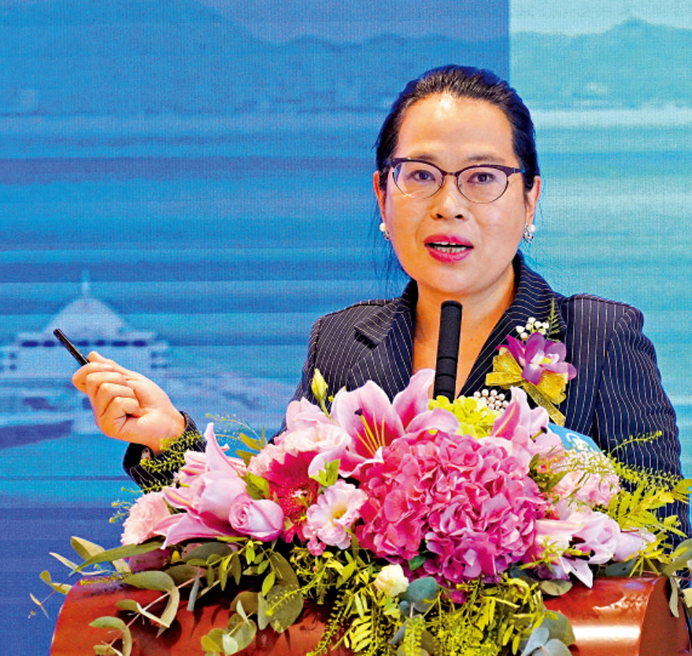 　　圖：張麗表示，香港應繼續拓展金融科技規模，鞏固金融中心地位。 