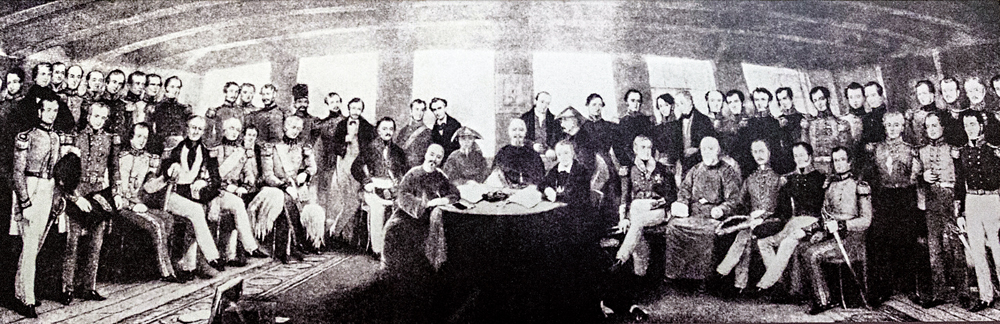 　　圖：1842年8月，清政府被迫簽訂《南京條約》，正式割讓香港島予英國。\香港地方志中心