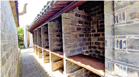 　　圖：復建的江南貢院考試號舍。/大公報記者賀鵬飛攝