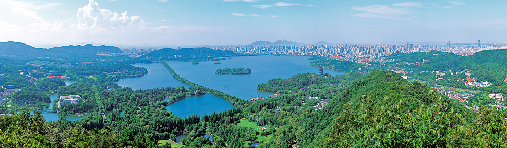 　　圖：西湖勝景。