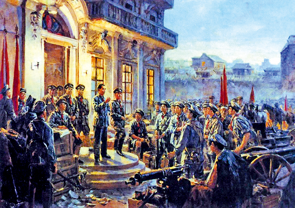 　　圖：油畫《南昌起義》。\資料圖片