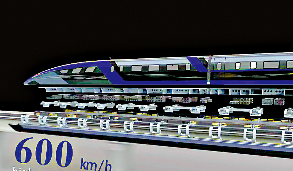 　　圖：中國中車發布短片，預告世界首套時速600公里高速磁浮交通系統20日將在青島亮相。\網絡圖片