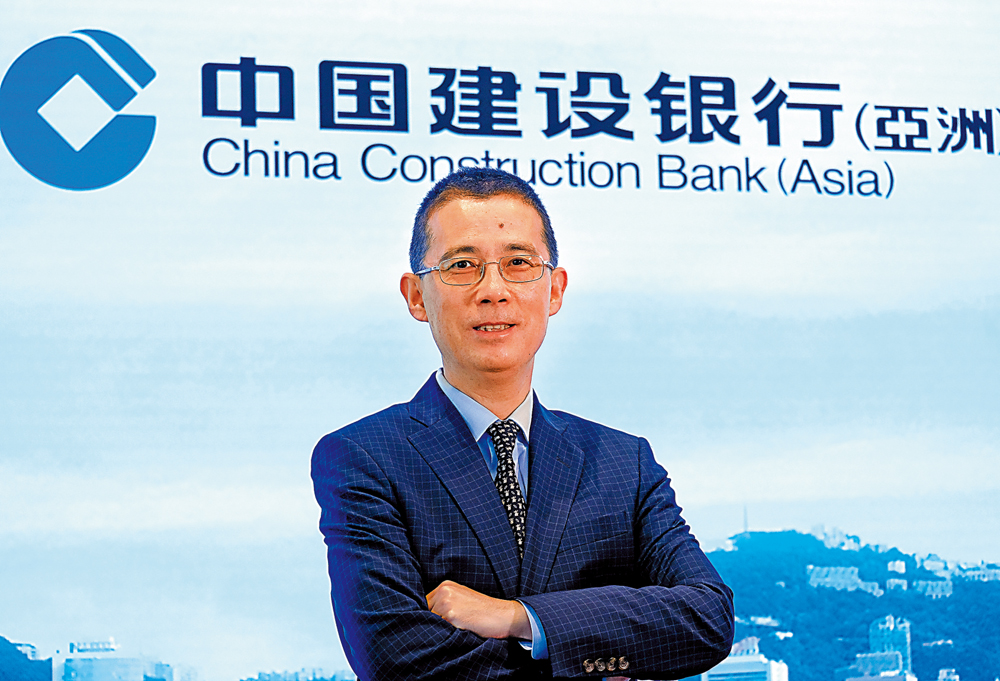 　　圖：張駿說，香港身處大灣區，同時對接國際，是內地經濟的超級聯絡人。\大公報記者文澔攝