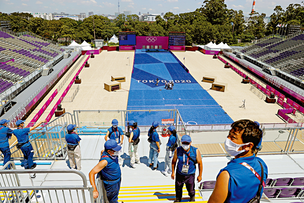 　　圖：豐田19日宣布不播放東奧廣告。圖為東奧賽場之一。\路透社