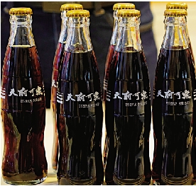 　　圖：天府可樂可以清熱下火，適合香港潮濕的天氣。\大公報記者梁堅攝