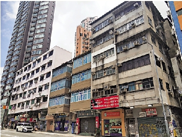 圖:九龍城聯合道2至16號地盤面積逾萬方呎,可重建為商住大廈。