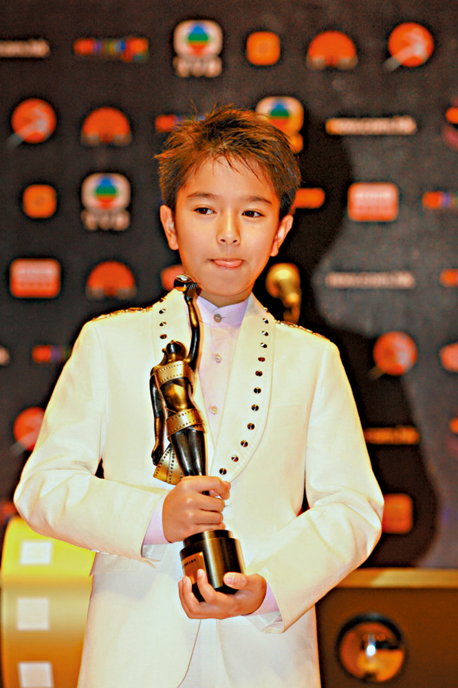 　　圖：吳澋滔2007年憑《父子》奪得金像獎「最佳新演員」及「最佳男配角」。\資料圖片