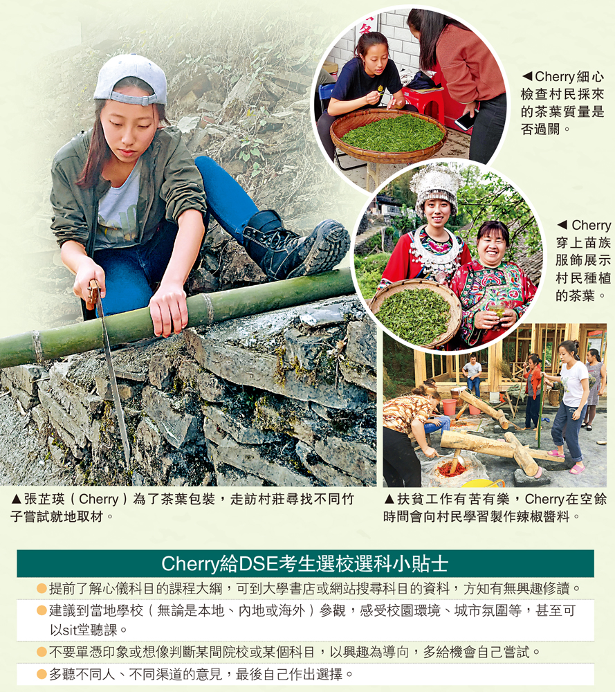 　　圖：張芷瑛（Cherry）為了茶葉包裝，走訪村莊尋找不同竹子嘗試就地取材。