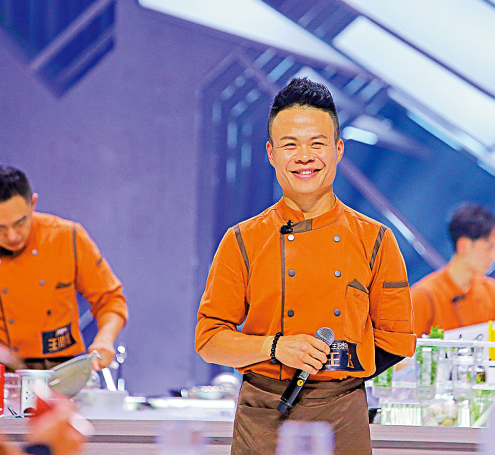 　　圖：香港選手王飛在節目中。