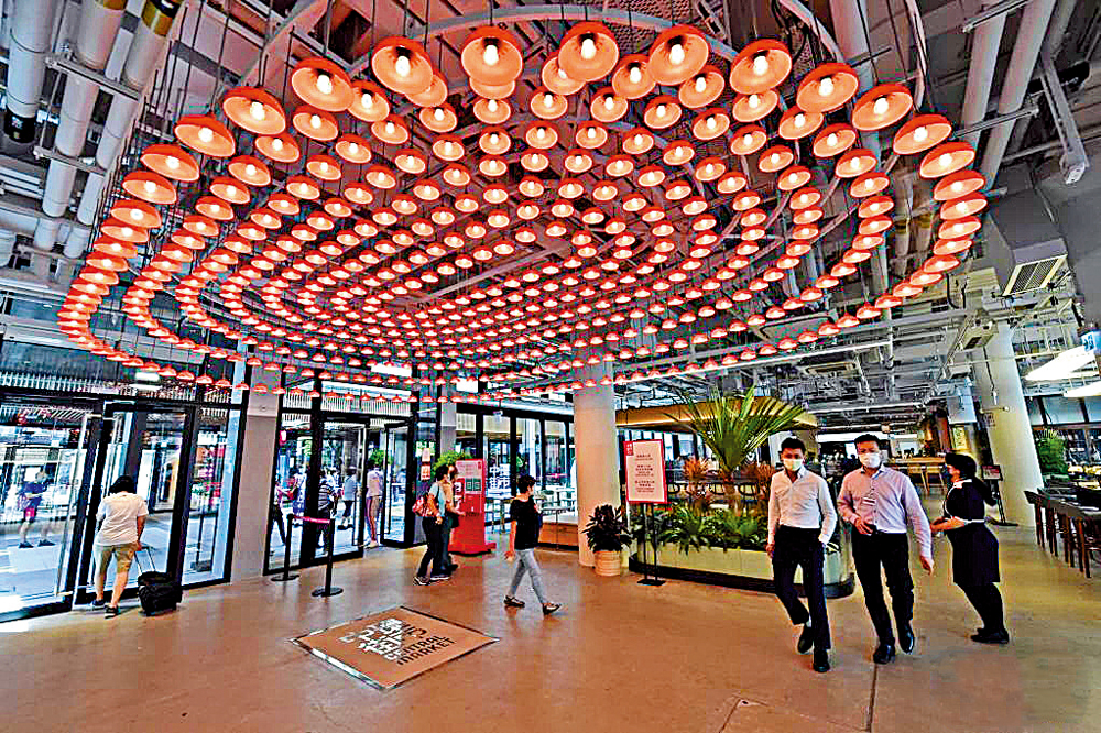 　　圖：中環街市內一景。\資料圖片