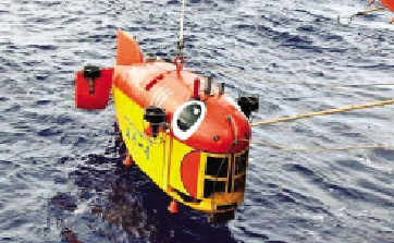 　　圖：「海斗一號」於2020年5月實現馬里亞納海溝的首次萬米成功下潛。\網絡圖片