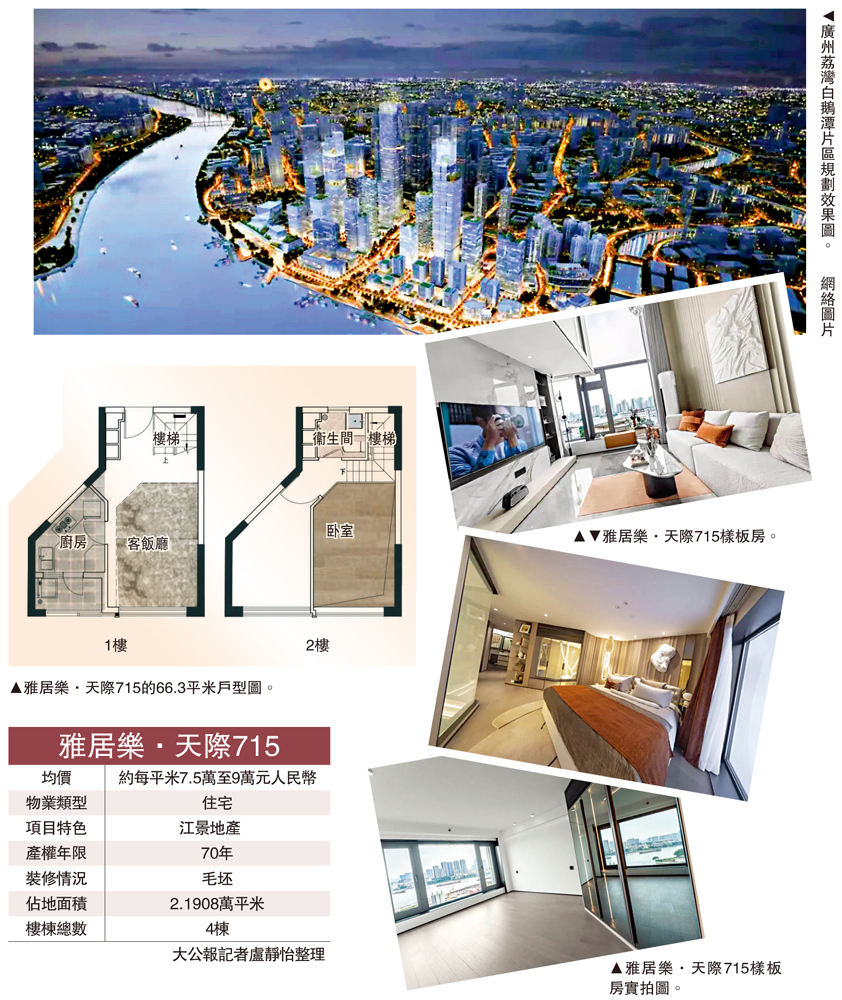 　　圖：廣州荔灣白鵝潭片區規劃效果圖。\網絡圖片