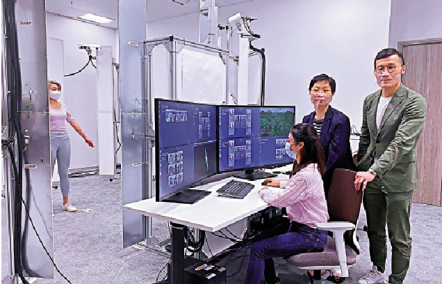 　　圖：4D影像動態掃描收集人體的動態數據，用於設計功能性服裝和可穿戴衣物，效果比傳統3D掃描更佳。