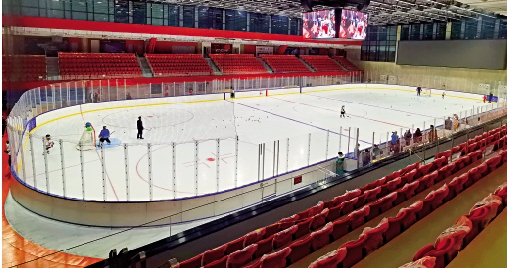 　　圖：五棵松體育館訓練館。\大公報記者馬曉芳攝