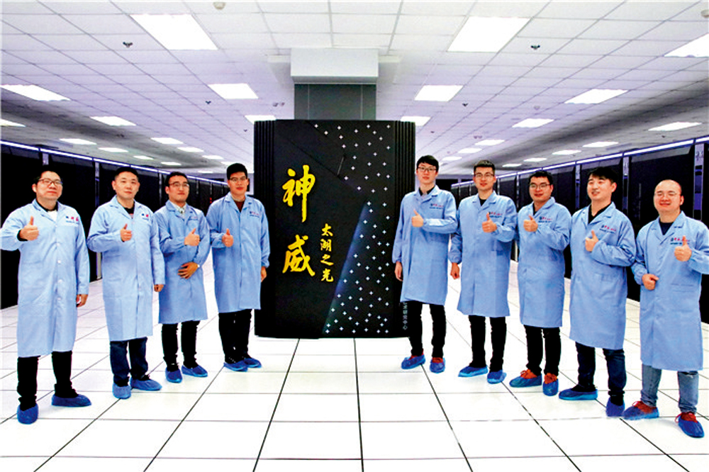 　　圖：中國超算應用團隊基於新一代神威超級計算機研發的「超大規模量子隨機電路實時模擬」（SWQSIM）成果獲二○二一年度「戈登貝爾獎」。