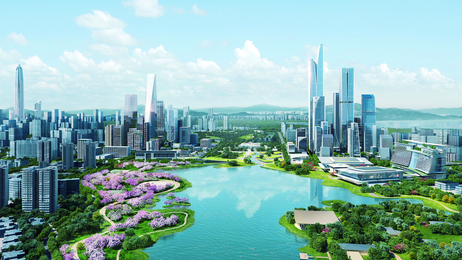 　　圖：深圳福田香蜜湖新金融中心