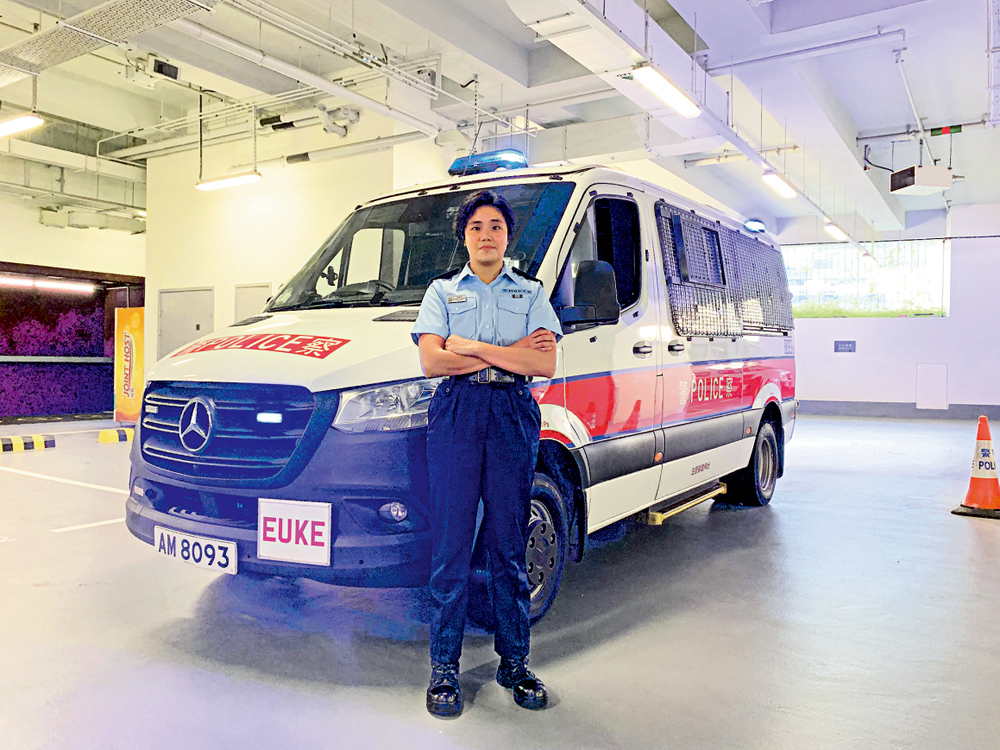 　　圖：吳翠華加入警隊四年，目標是希望晉升為督察。