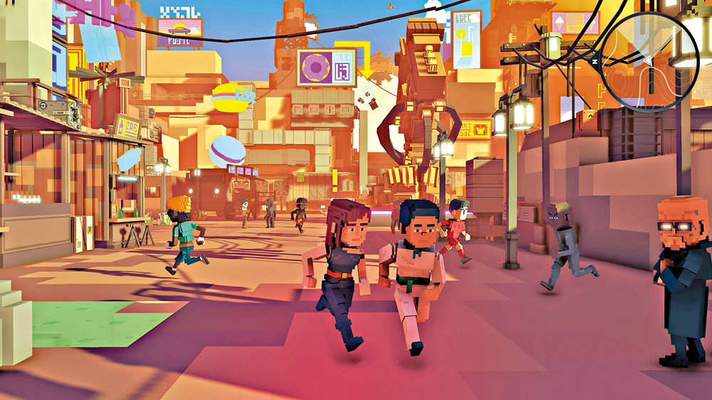 　　圖：元宇宙虛擬土地如火如荼，玩家購買地塊後，可在平台自行設計。\網絡圖片