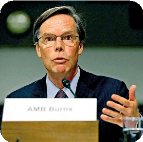 　　圖：伯恩斯的提名16日在參議院獲通過，將出任美國駐華大使。/法新社