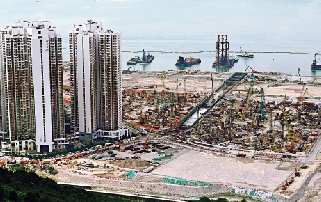 　　圖：東涌57區商業地於去年10月截標時，只收到3份標書，因發展商出價未達政府所訂底價而流標收場。