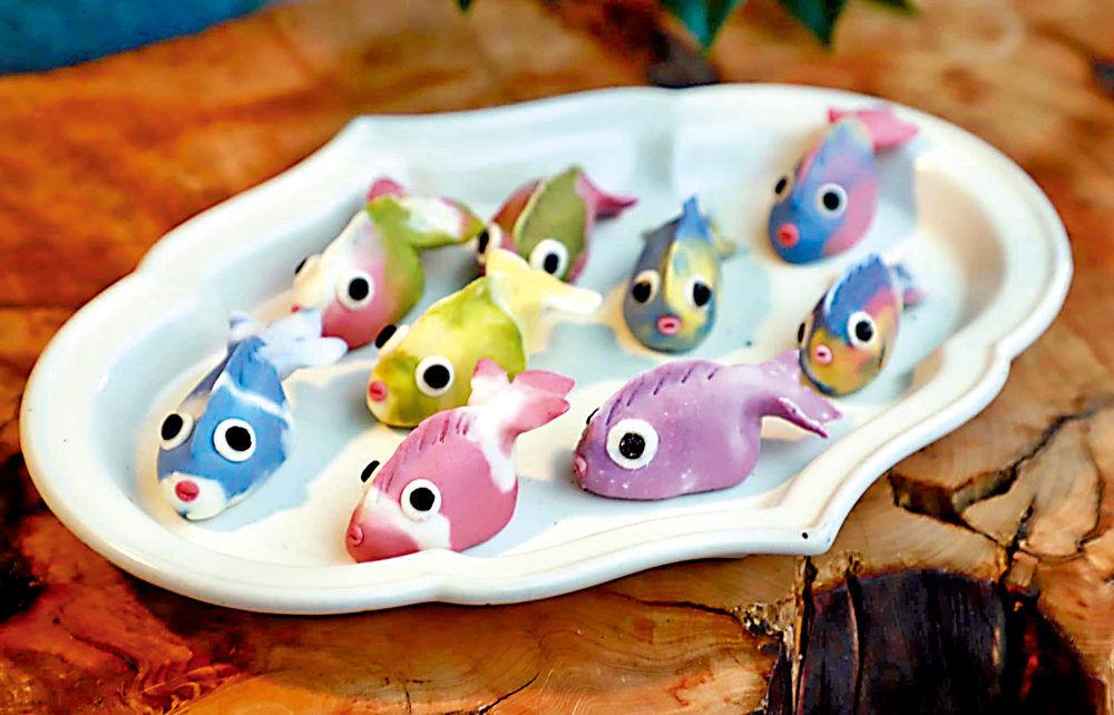 　　圖：金魚湯圓有多種顏色。