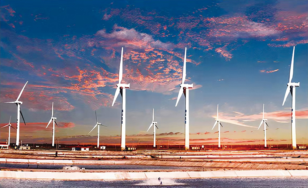 　　圖：甘肅酒泉風電基地